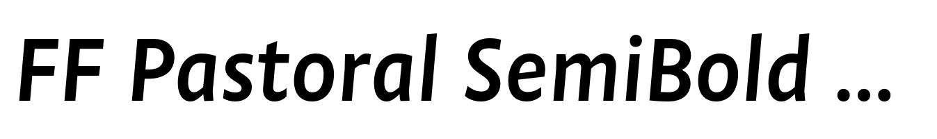 FF Pastoral SemiBold Italic